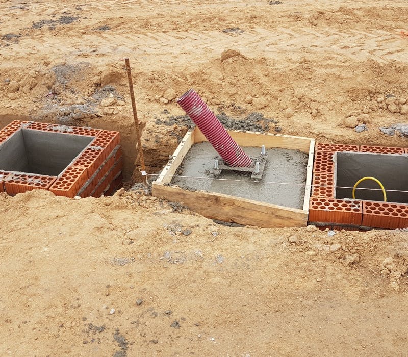 Arquetas Baculos Farola De Obra